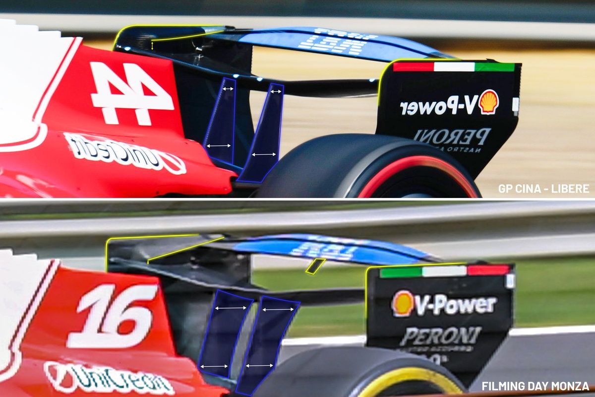 مقایسه بال ماکارنا فراری در چین و مونزا